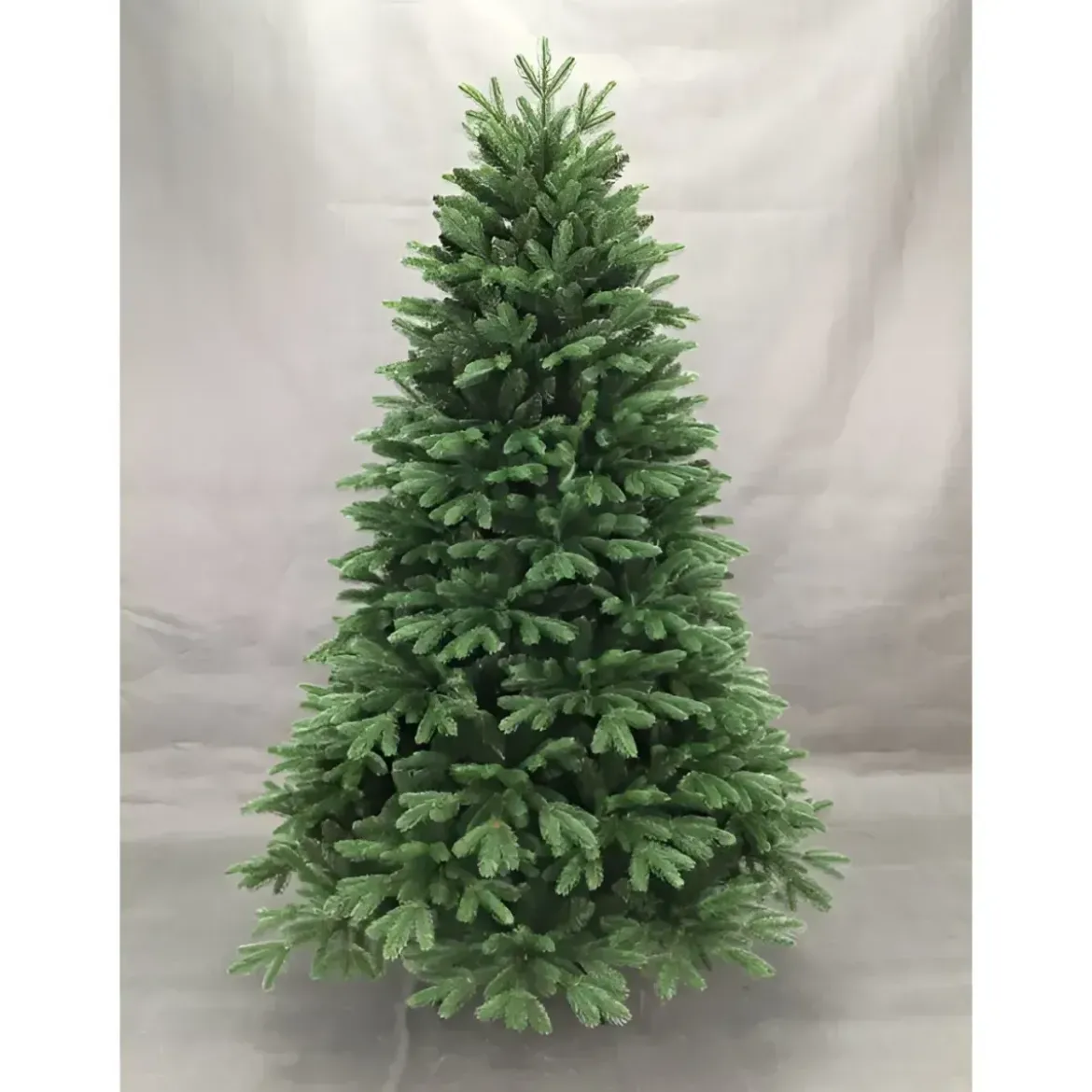 Albero di Natale 240 cm Verde PE PVC Effetto Realistico Base 157 cm
