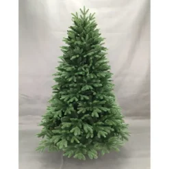 Albero di Natale 180 cm Verde PE PVC Effetto Realistico Base 124 cm