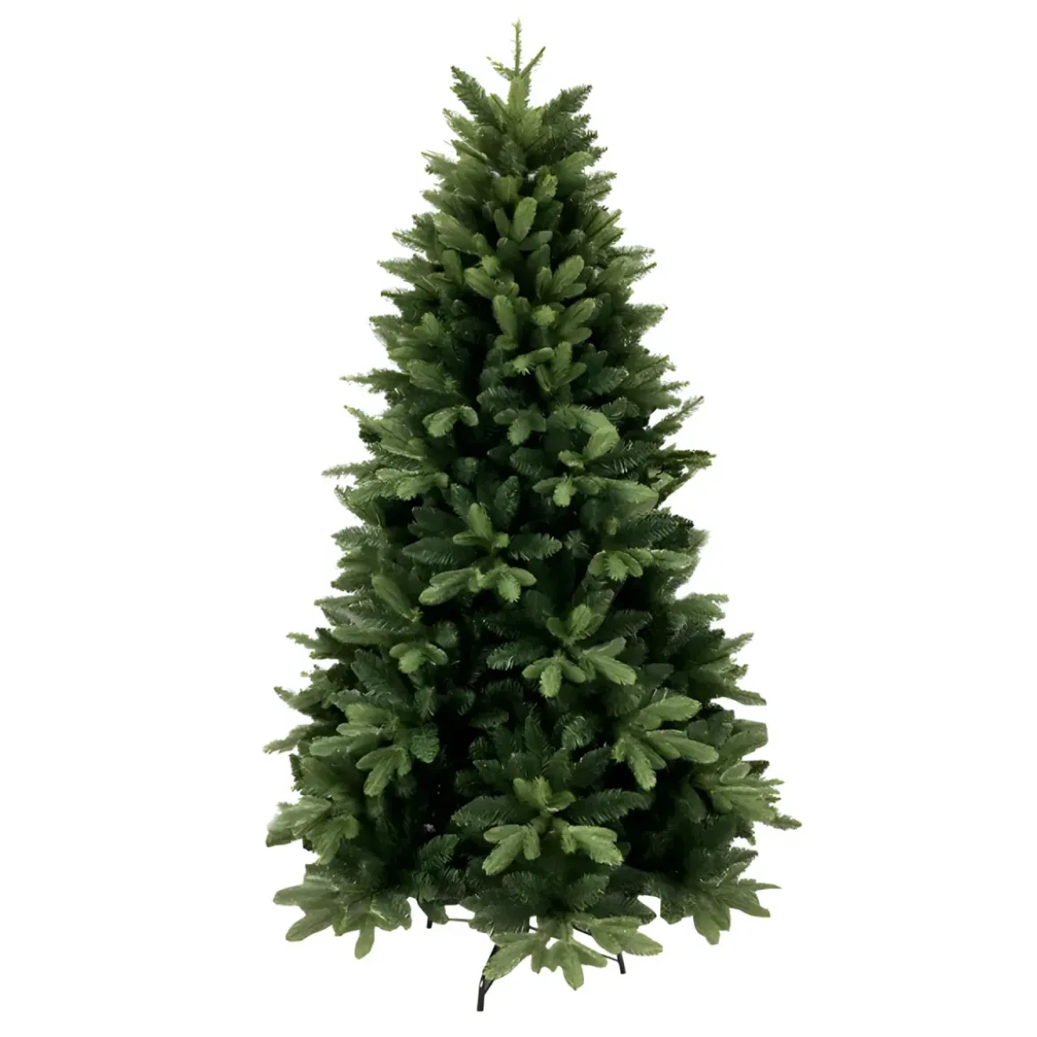 Albero di Natale Effetto Realistico Verde Altezza 240 cm in PVC PE