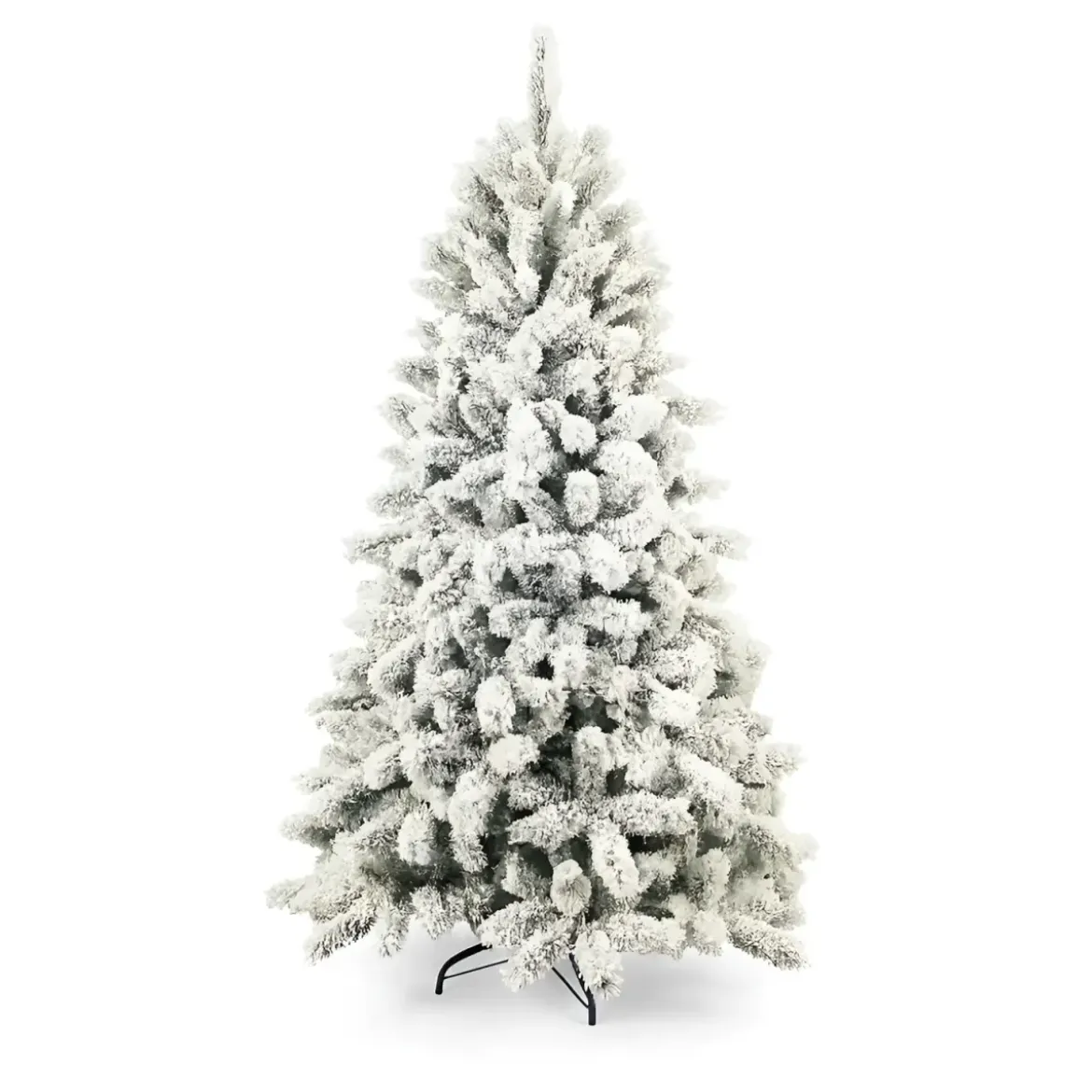 Albero di Natale Innevato Altezza 240 cm Artificiale Rami in PVC