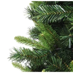 Albero di Natale in PVC 180 cm Realistico con Base a Croce Verde Folto