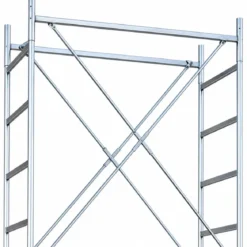Alzata Completa per Trabattello Ponteggio in Acciaio Zincato 150 cm