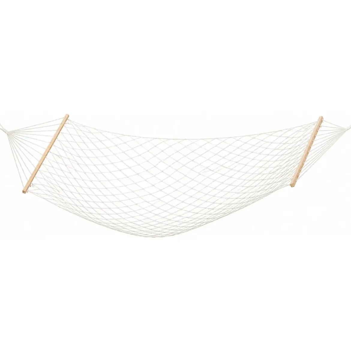 Amaca da Giardino a Rete con Stecche in Legno 80x200 cm Senza Telaio