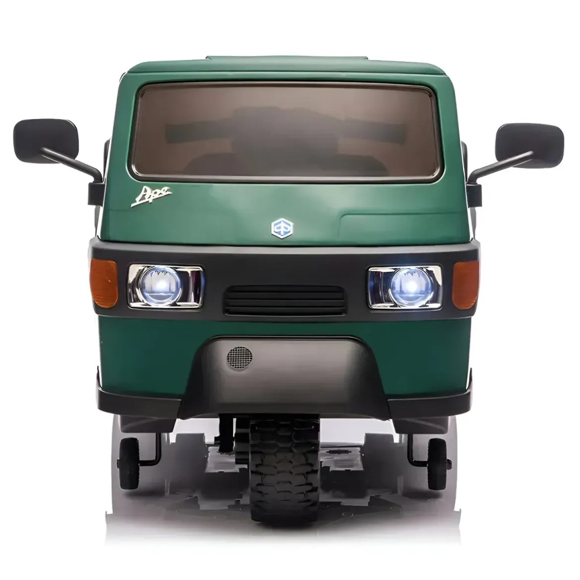 Ape Car Piaggio Elettrica per Bambini Verde con Ruote EVA e Telecomando