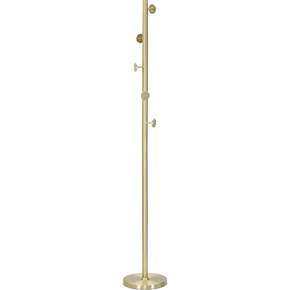 Appendiabiti da Terra in Metallo h185 cm Piantana Oro Design Moderno