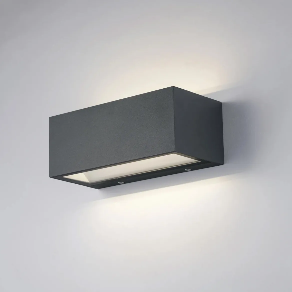 Applique a Parete da Esterno Intec in Alluminio Antracite Luce da Muro