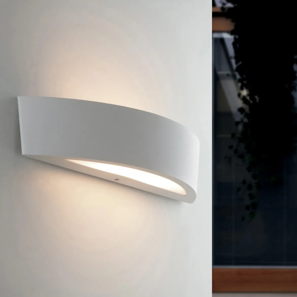 Applique da Esterno Intec in Alluminio Bianco Punti Luce per Giardino