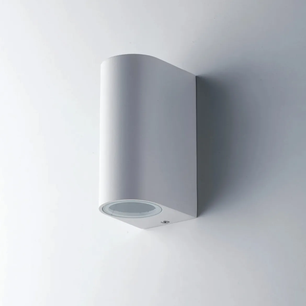 Applique in Alluminio Bianco Faretto 2 Punti Luce a Parete da Esterno