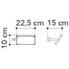 Applique Oro da Interno Regolabile a LED Lampada Orientabile a Muro Intec