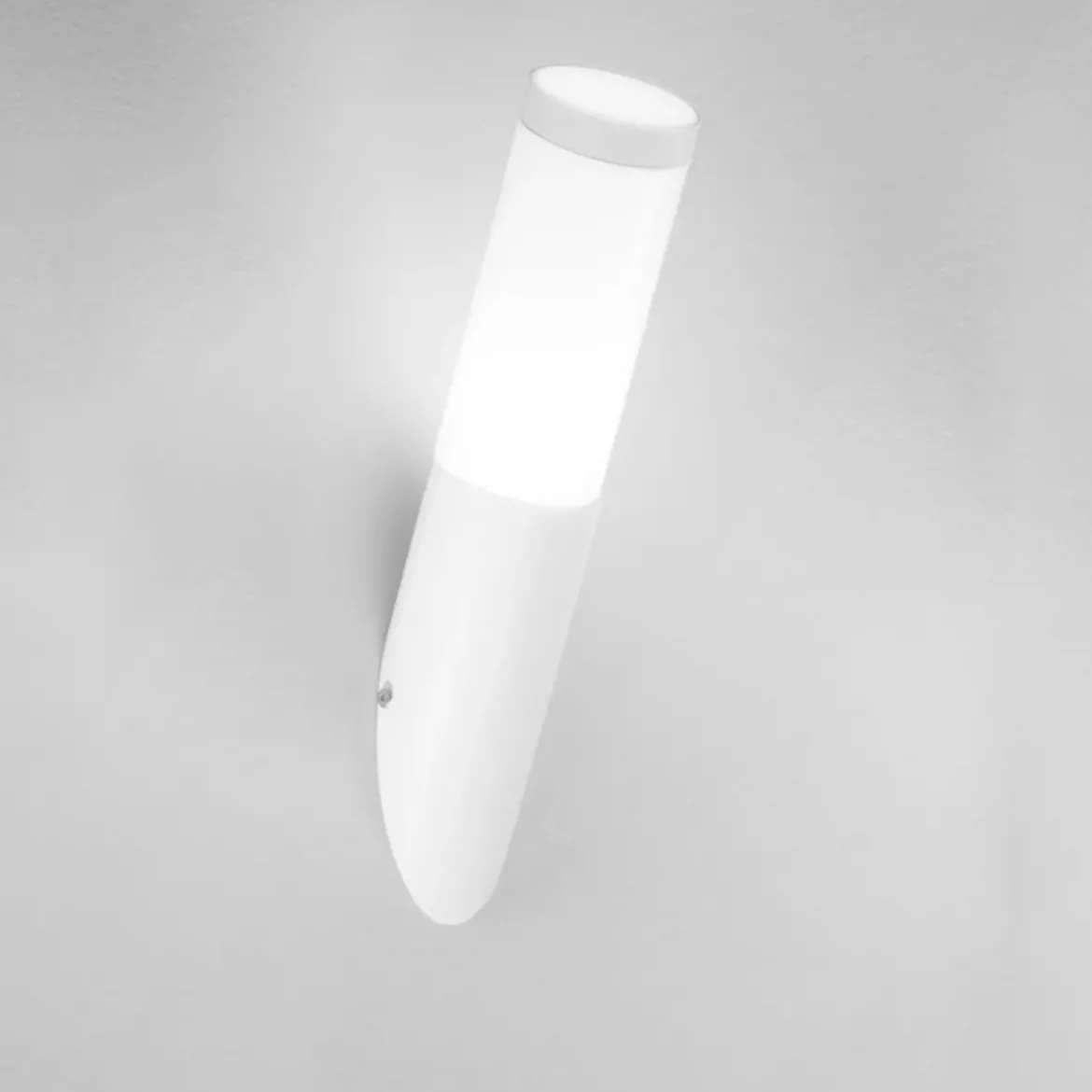 Applique Paletto a Parete in Acciaio Inox Bianco da Esterno Punto Luce