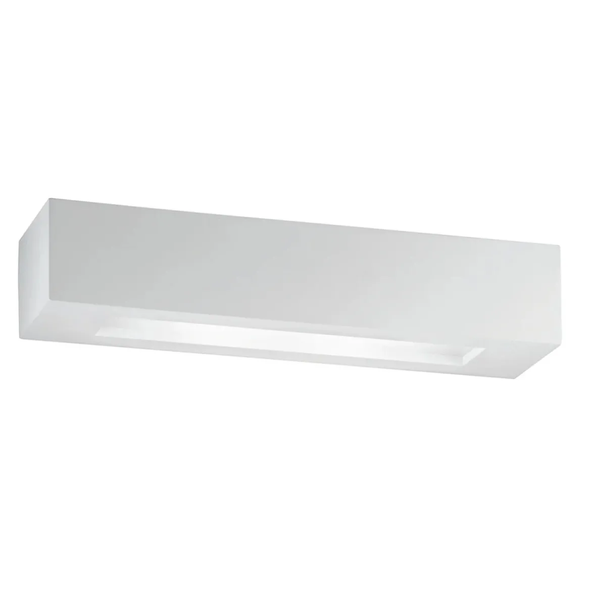 Applique Rettangolare Luce da Parete Intec Lampada a Muro Verniciabile