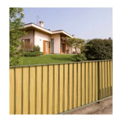 2 Arella Doppia in Bamboo PVC Recinzione 3x1.5 Ombreggiante Bambù Beige Plastica