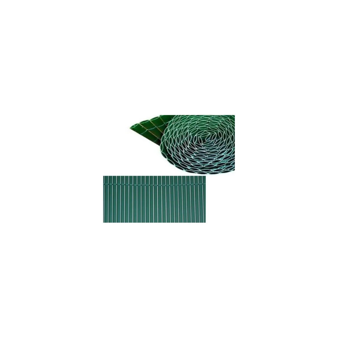 2 Arella Doppia in Bamboo PVC Recinzione 3x1 Ombreggiante Verde Beige Plastica