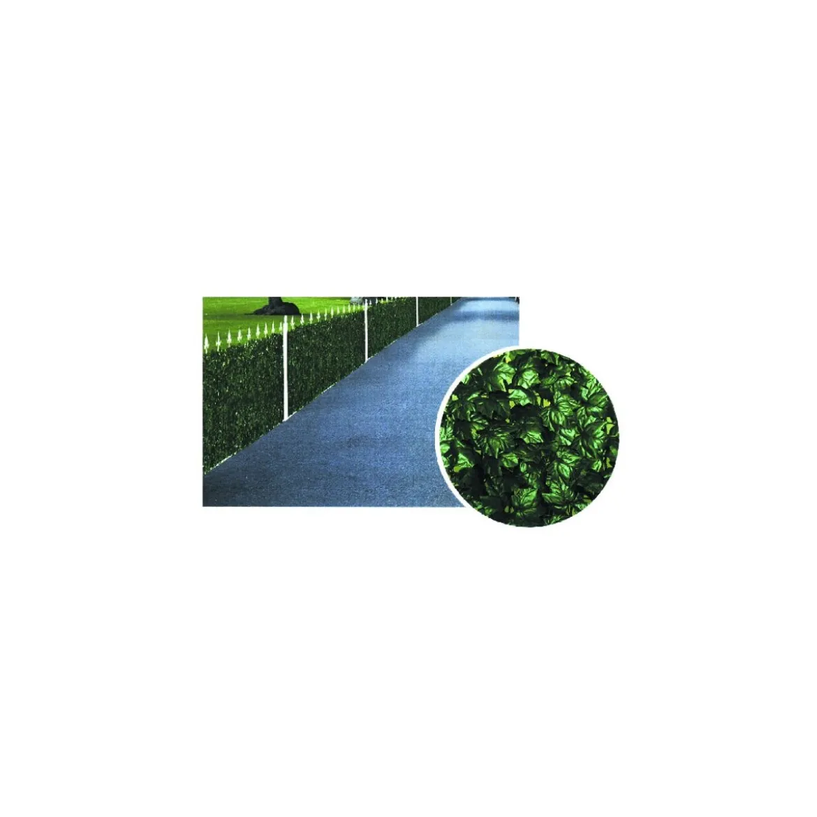 Arella Siepe Finta 1.5x3 Foglie Edera Sempreverde Giardino da Esterno Sintetica