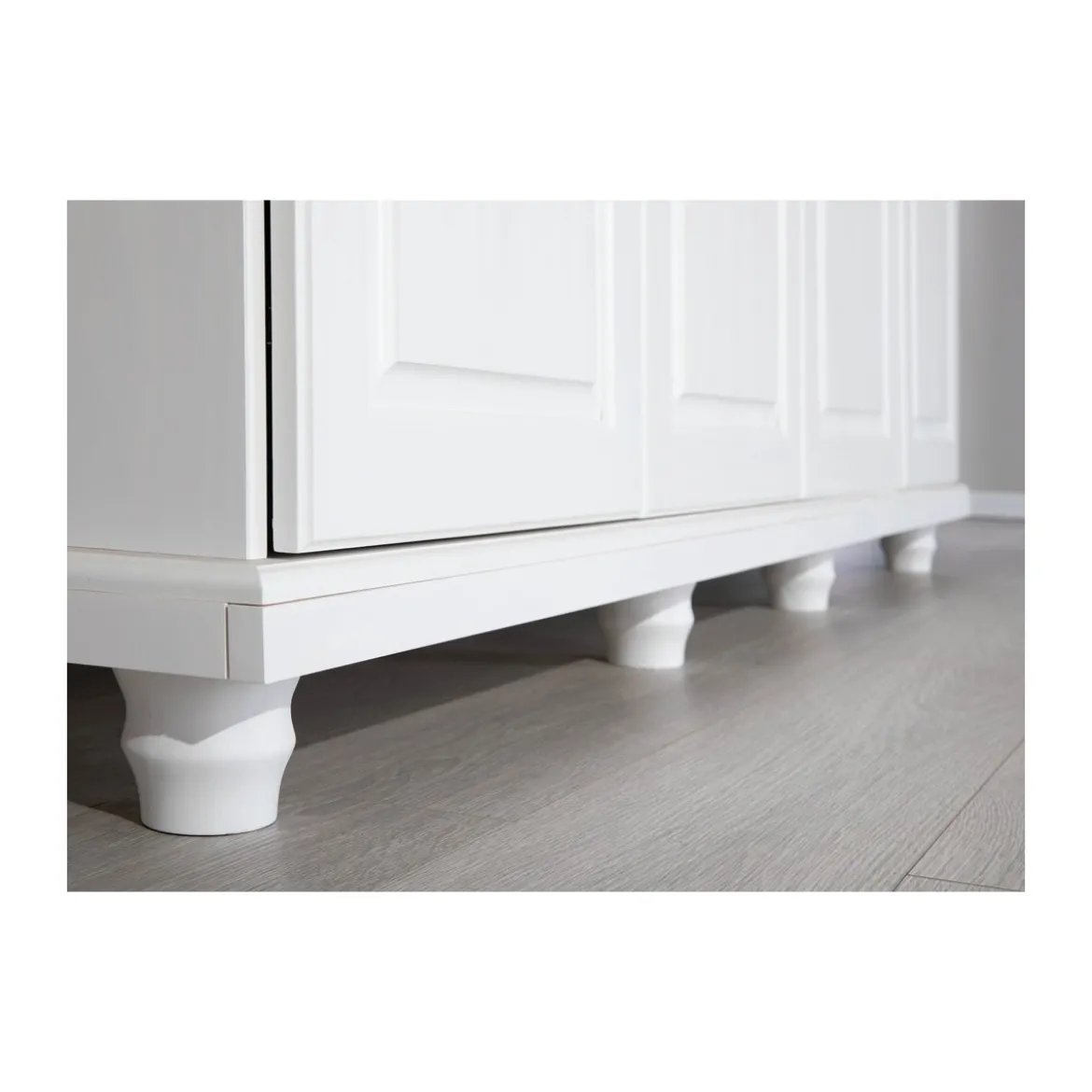 Armadio a 4 Ante Bianco Legno Appendiabiti Mobile Camera Letto Cabina Guardaroba