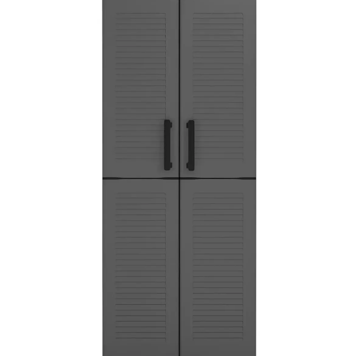 Armadio Alto 68x37x163 cm da Esterno e Interno 3 Ripiani Regolabili