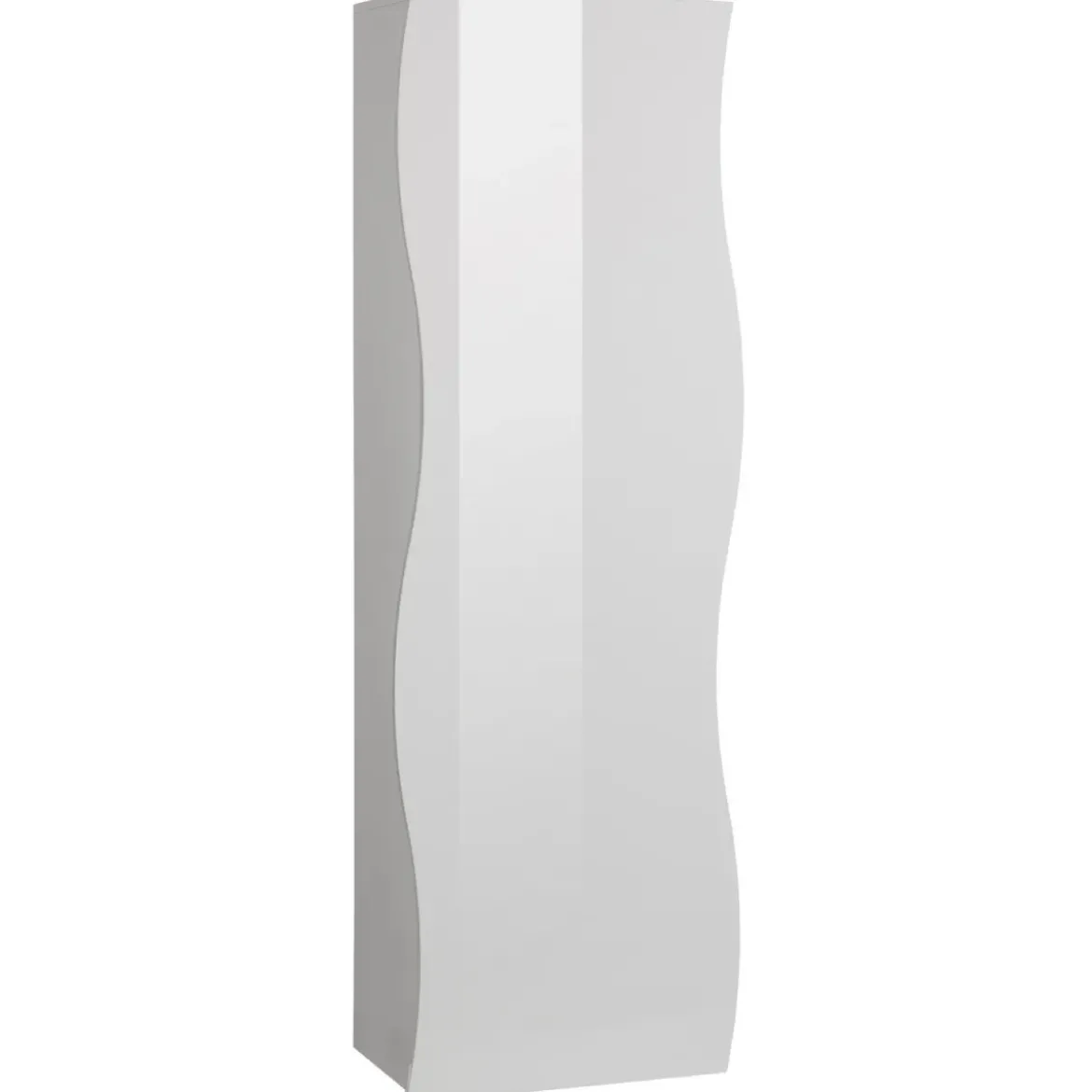 Armadio 1 Anta 190 Mobile con Mensole Design Originale Bianco per Ingresso