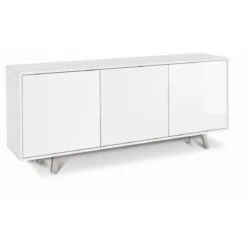 Armadio Bianco Lucido Soggiorno Buffet 3 Ante Madia Credenza Contenitore