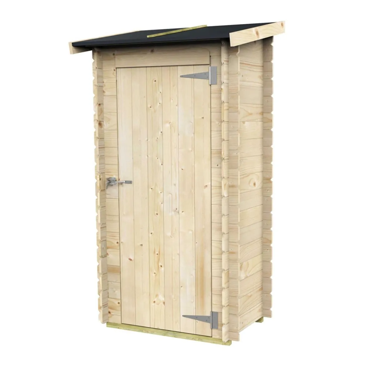 Armadio Casetta in Legno con Pavimento Ripostiglio Attrezzi da Giardino Balcone