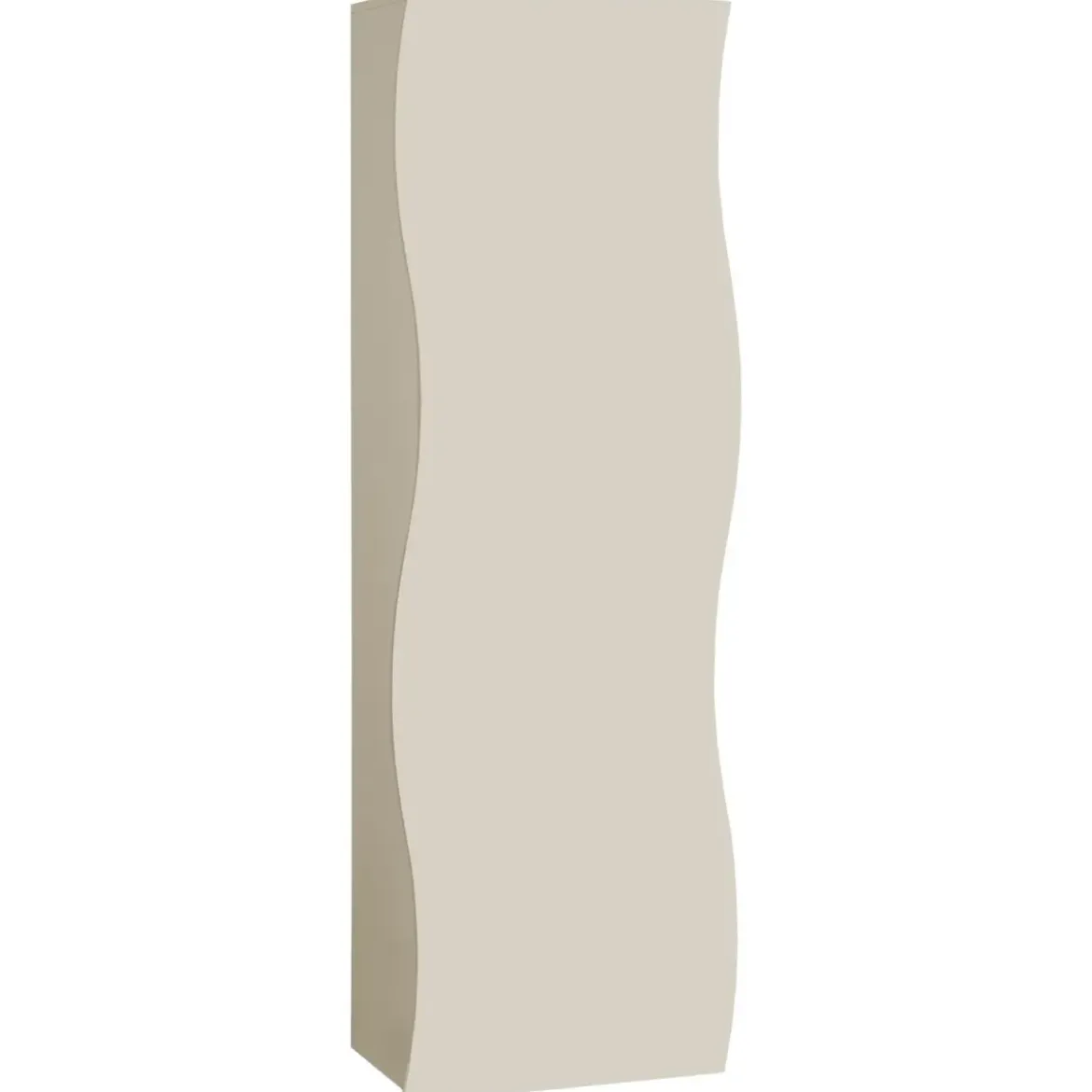Armadio con 1 Anta Battente e Asta Appendiabiti Beige Cachemire