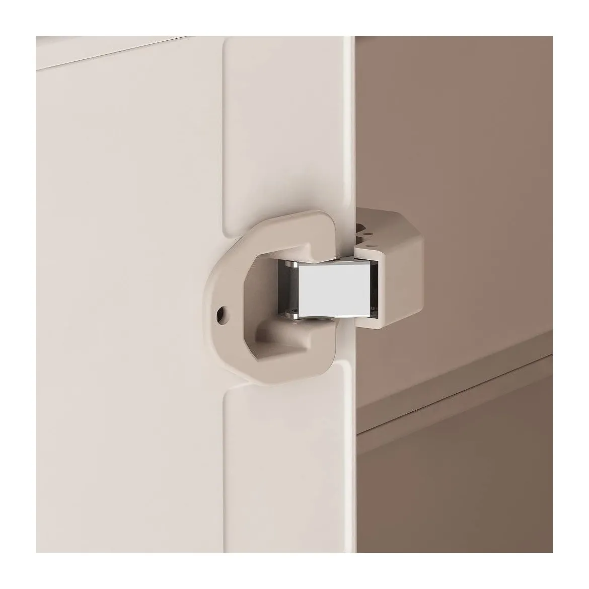 Armadio Keter Alto Tuttopiani in Resina da Esterno Beige Impermeabile Terrazzo