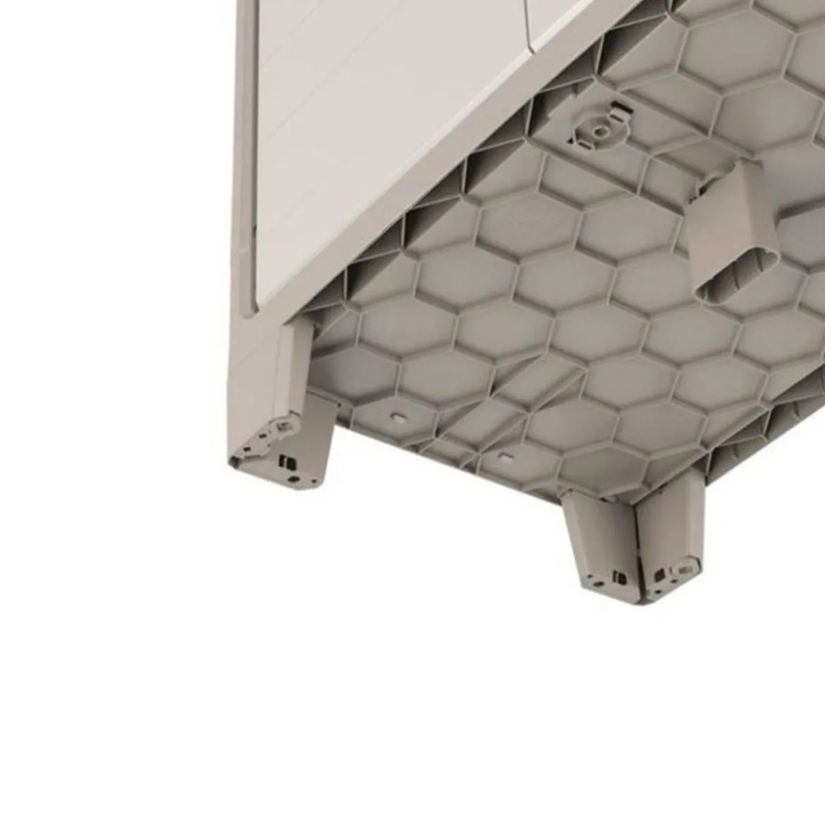Armadio Keter Alto Tuttopiani in Resina da Esterno Beige Impermeabile Terrazzo