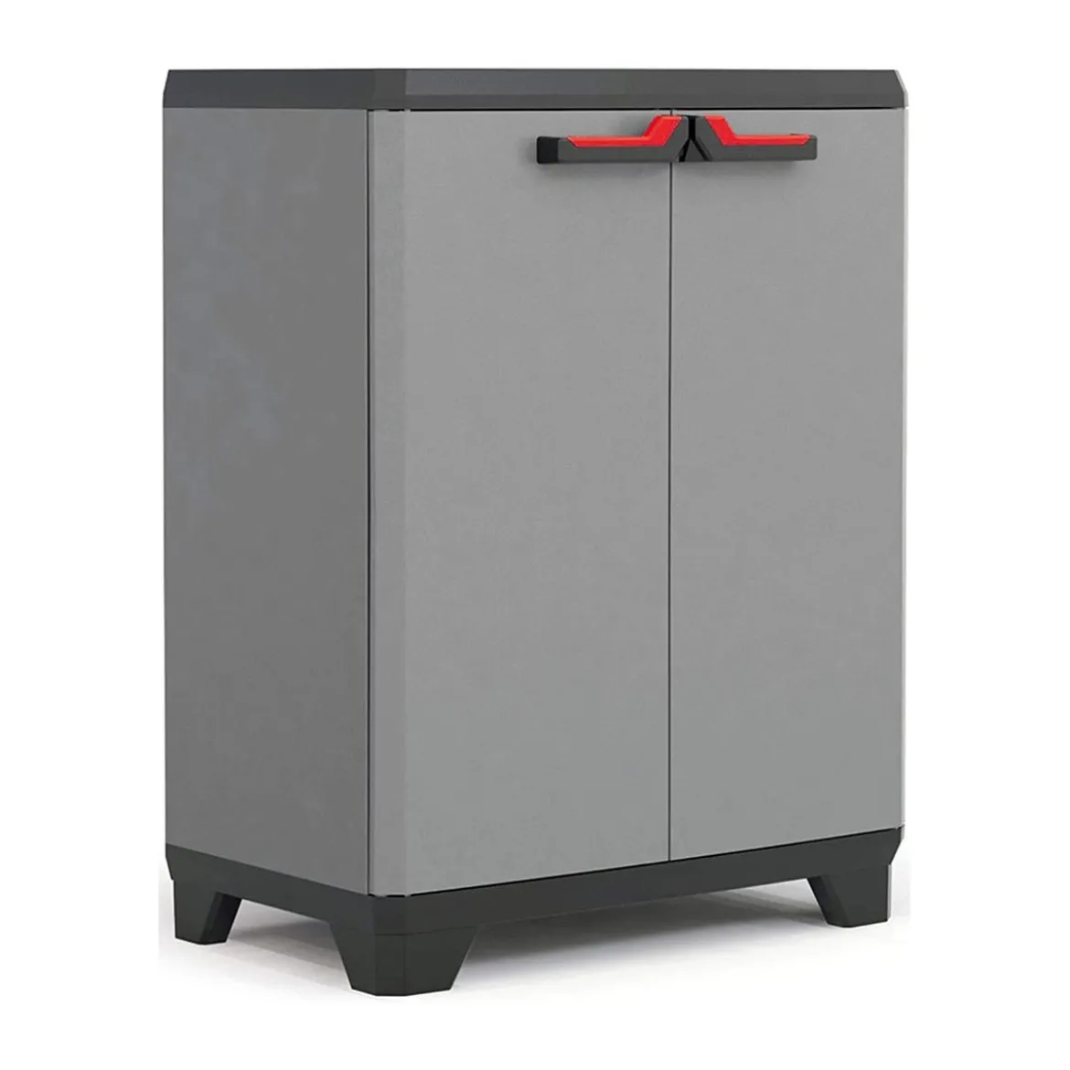 Armadio Keter Basso Garage 2 Ante 90 cm Balcone da Esterno Veranda Multifunzione