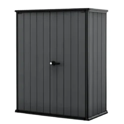 Armadio Porta Attrezzi Keter in Resina da Giardino 1400 L Evotech Grigio