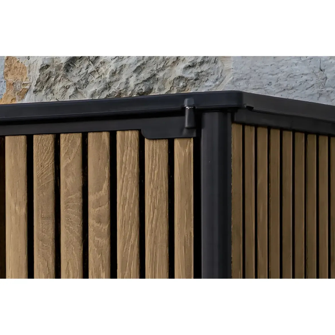 Armadio Porta Attrezzi Keter 1400L Doghe Effetto Legno da Esterno