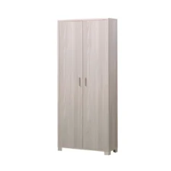 Armadio Slim 2 Ante 190 Olmo con Ripiani Mobile Ripostiglio in Legno Scarpiera