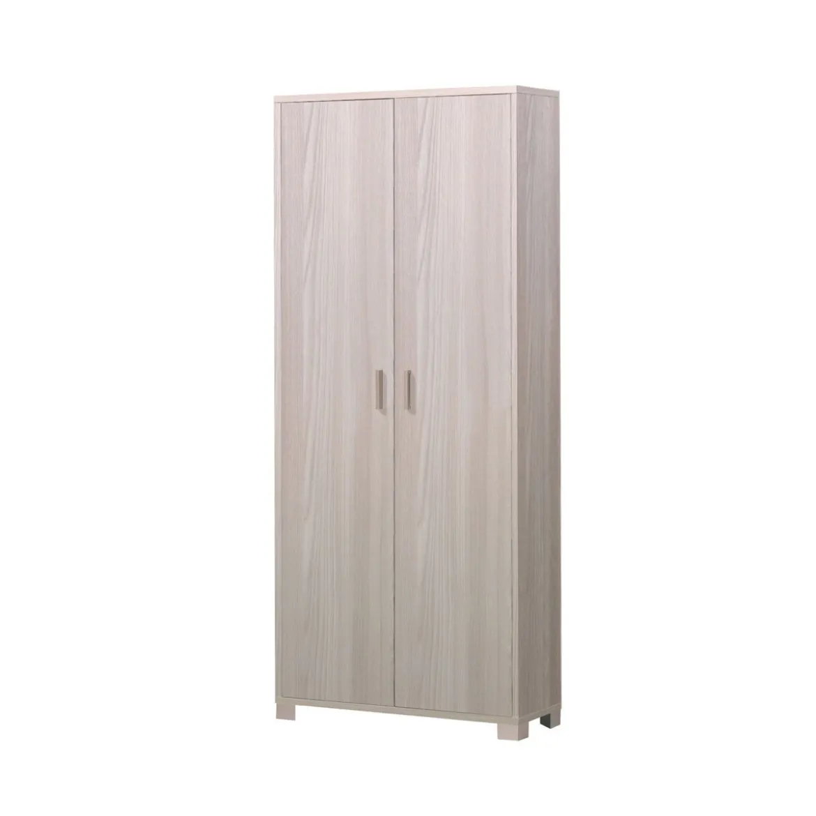 Armadio Slim 2 Ante 190 Olmo con Ripiani Mobile Ripostiglio in Legno Scarpiera