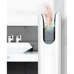 Asciugamani Automatico Bagno 750W Mini Jet Bianco Compatto da Parete