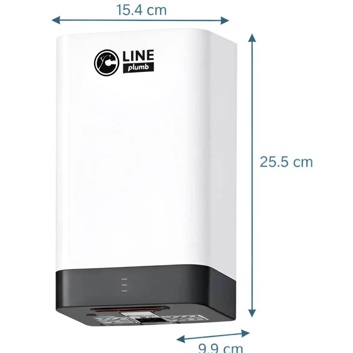 Asciugamani Elettrico Bagno a Parete ABS Bianco 400W con Sensore
