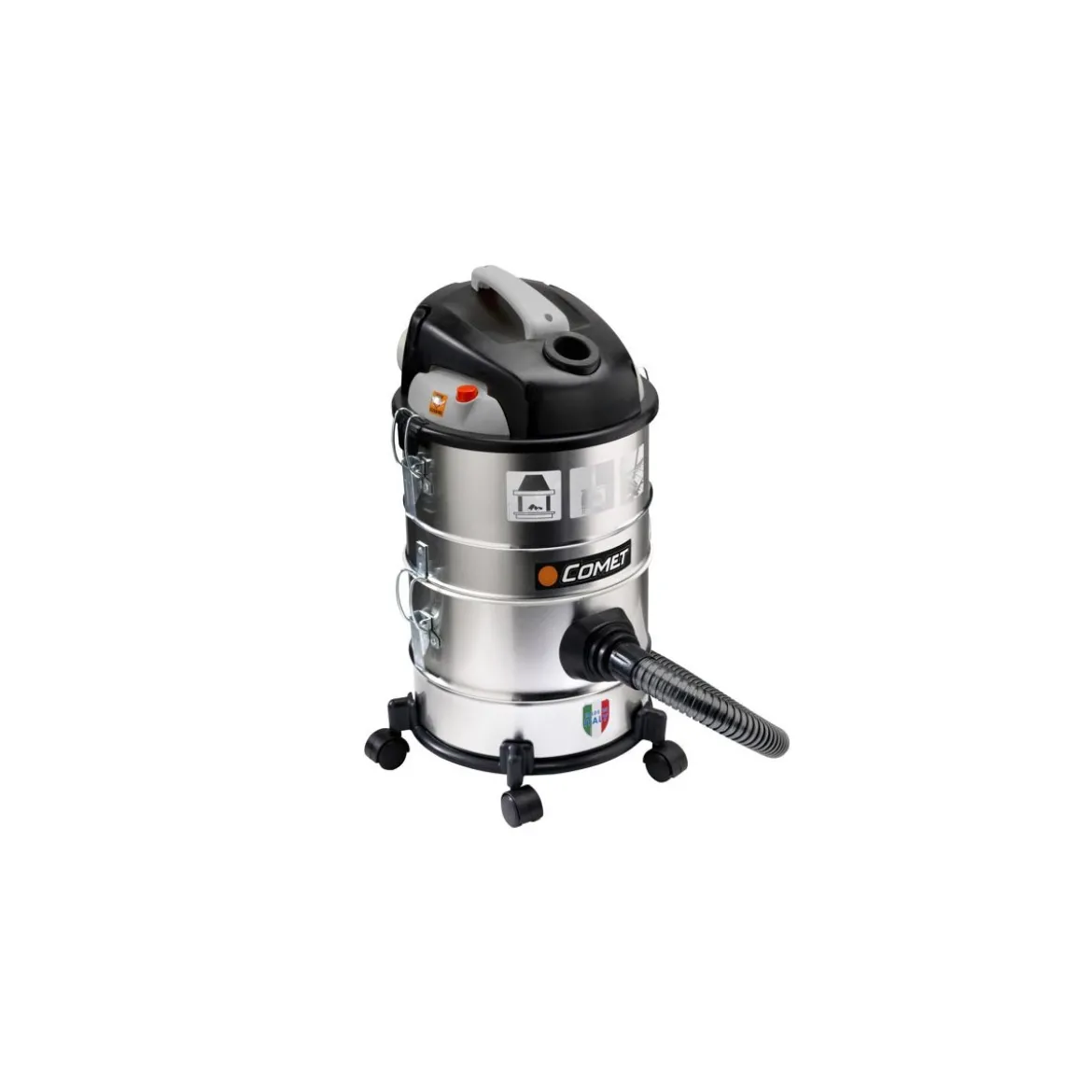 Aspiracenere Bidone Aspirapolvere Solidi e Liquidi 1200W 28 Lt Silenzioso Ruote