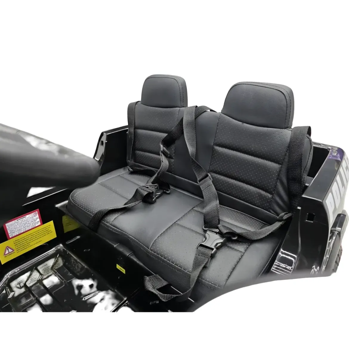 Auto Elettrica Bambini Dodge RAM Polizia 12V Nero Sirene Telecomando