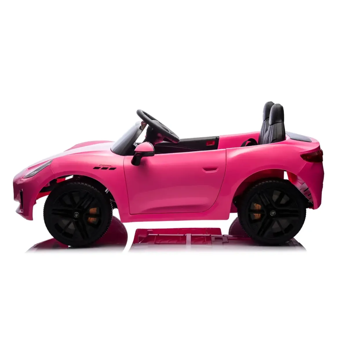 Auto Elettrica Bambini Maserati Folgore 2 Posti 12V Rosa Doppio Motore