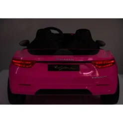Auto Elettrica Bambini Maserati Folgore 2 Posti 12V Rosa Doppio Motore