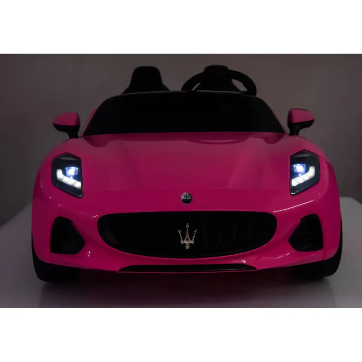 Auto Elettrica Bambini Maserati Folgore 2 Posti 12V Rosa Doppio Motore