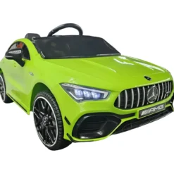 Auto Elettrica Bambini Mercedes CLA 12V Verde con Telecomando e LED