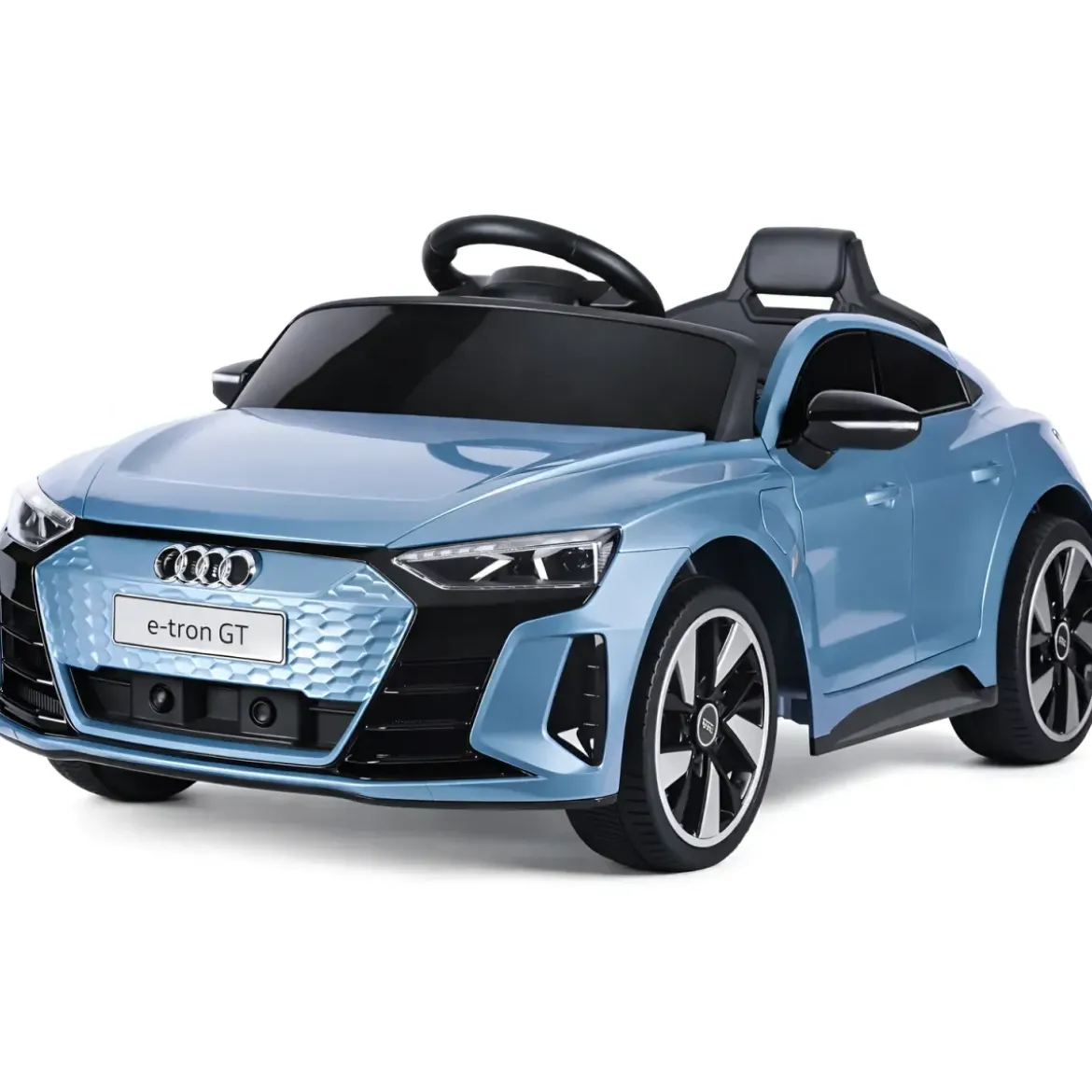 Auto Elettrica per Bambini Audi eTron GT Azzurro con Radiocomando LED