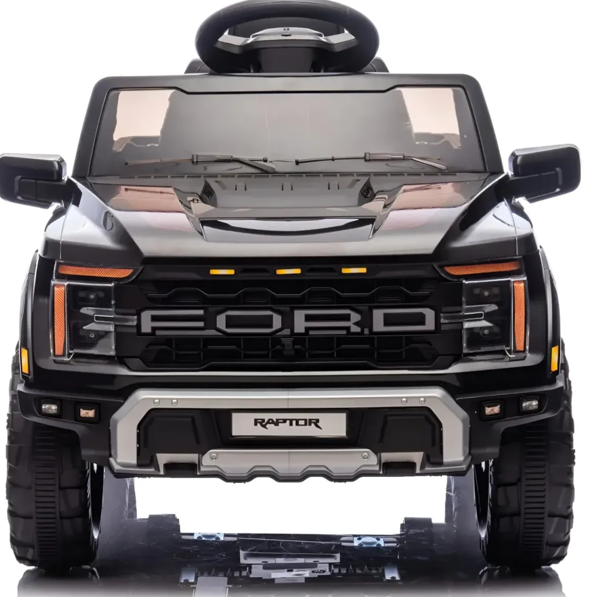 Auto Elettrica per Bambini Ford Raptor 12V Nero Telecomando LED