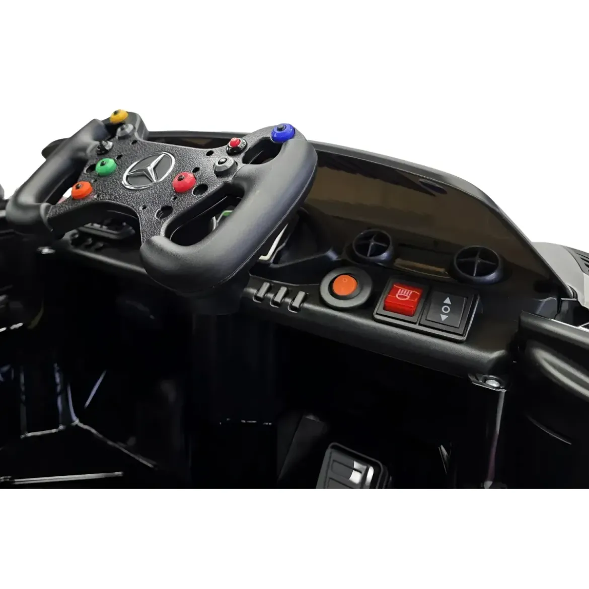 Auto Elettrica per Bambini Mercedes AMG GT3 12V Nero Metallizzato