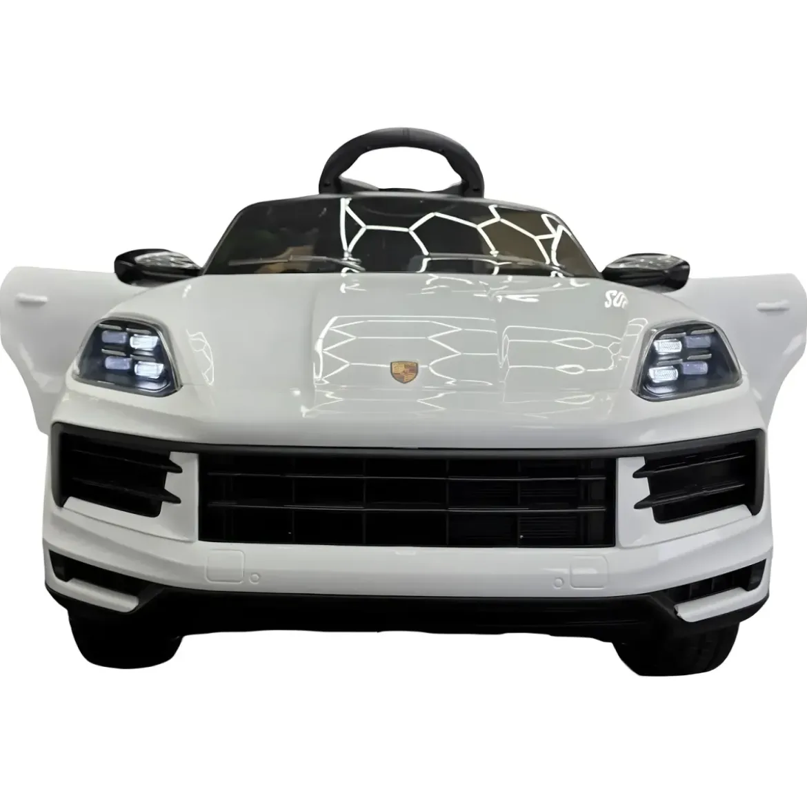 Auto Elettrica per Bambini Porsche Cayenne 12V Bianco Telecomando