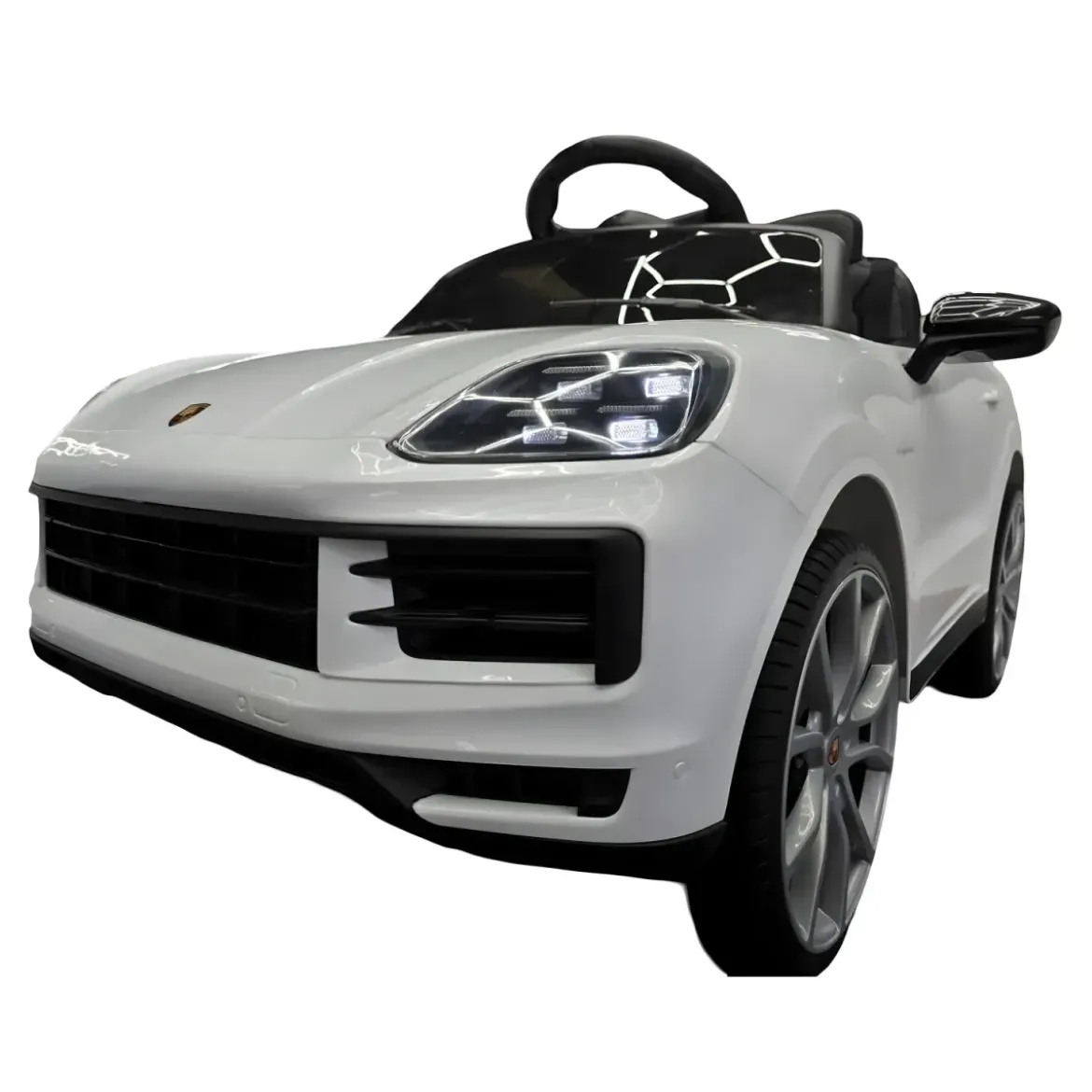 Auto Elettrica per Bambini Porsche Cayenne 12V Bianco Telecomando