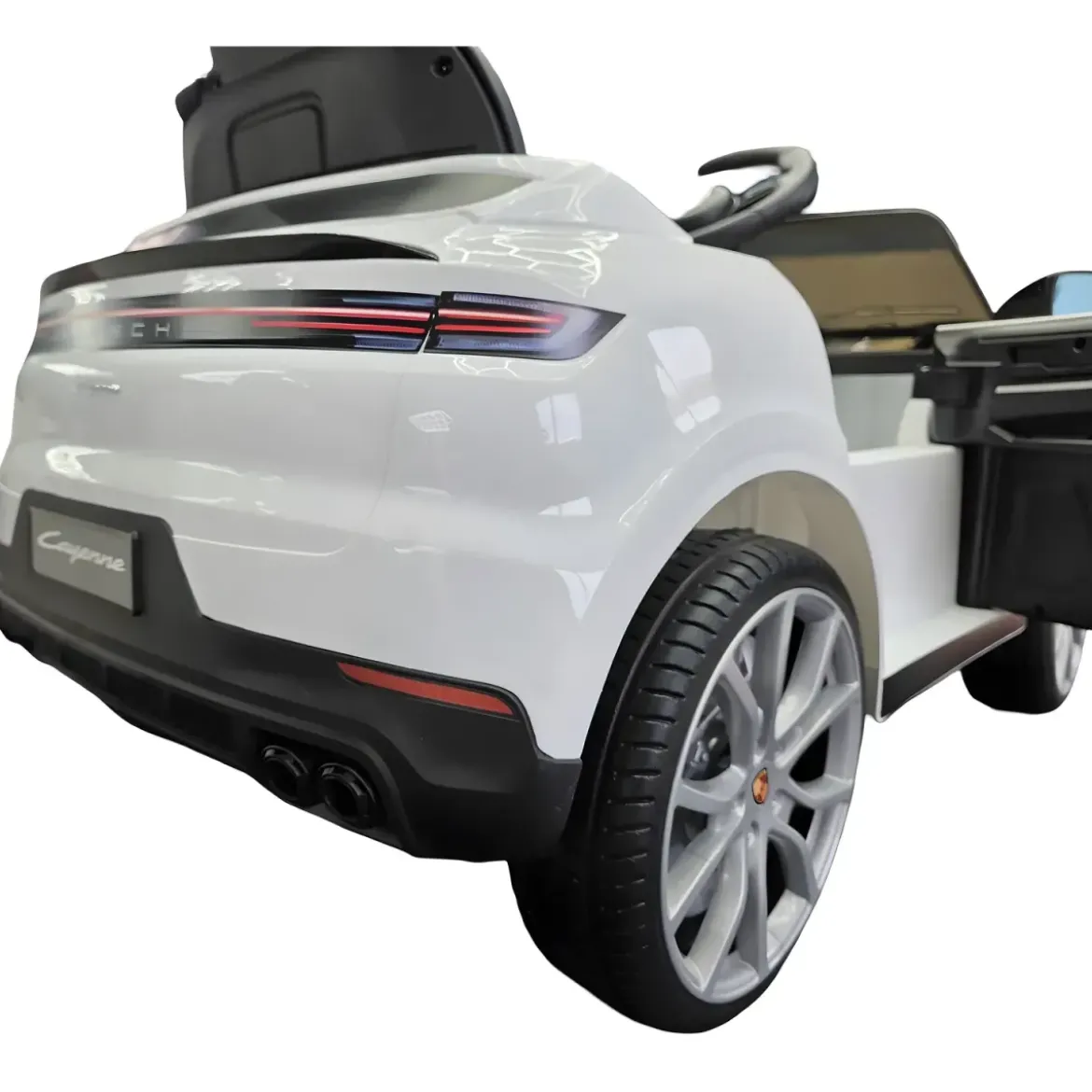 Auto Elettrica per Bambini Porsche Cayenne 12V Bianco Telecomando