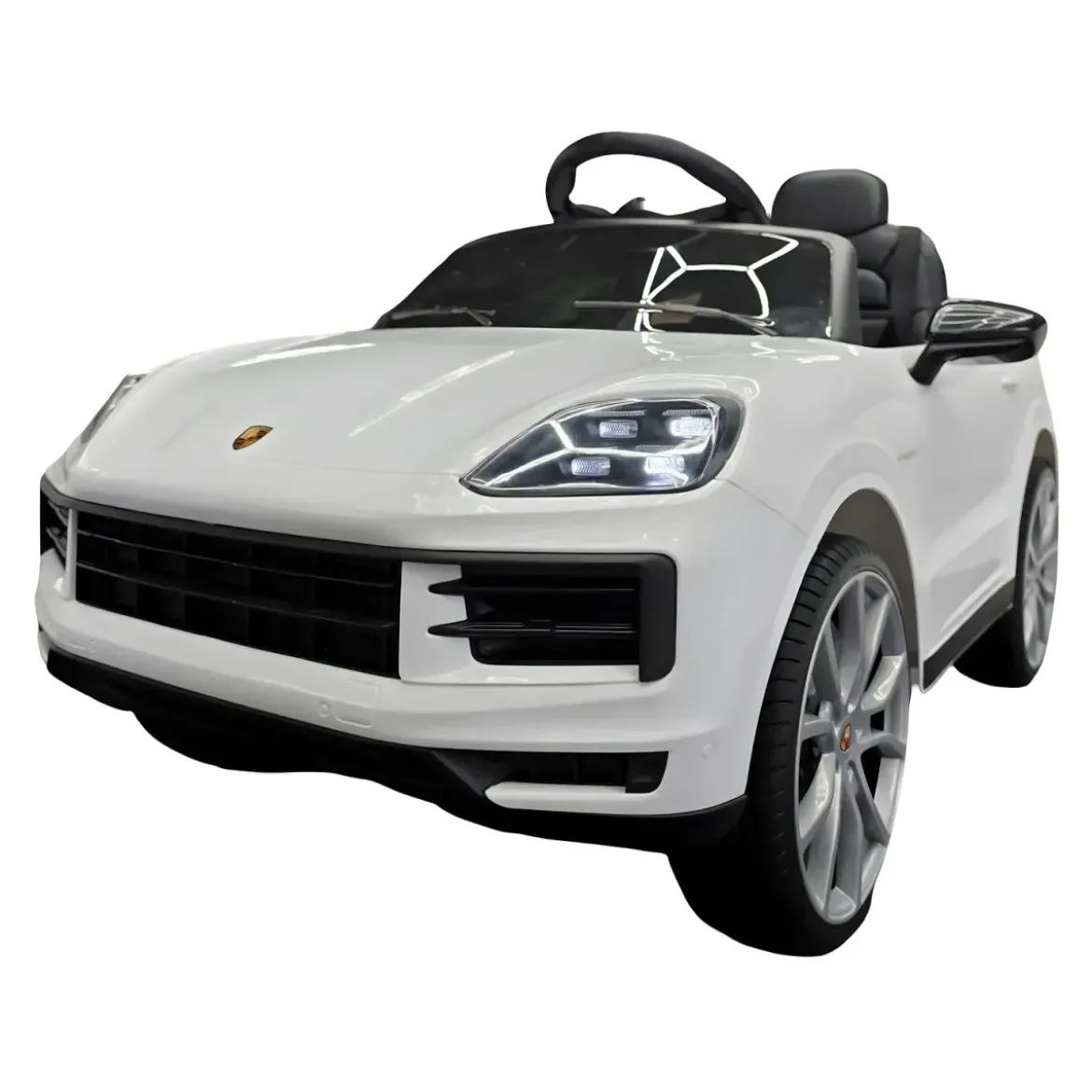 Auto Elettrica per Bambini Porsche Cayenne 12V Bianco Telecomando
