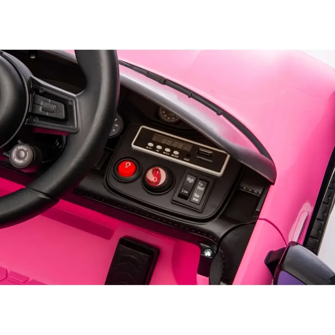Auto Elettrica per Bambini Porsche Taycan 12V Rosa Telecomando