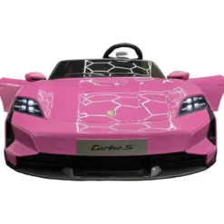 Auto Elettrica per Bambini Porsche Taycan 24V 2 Posti Rosa Bluetooth