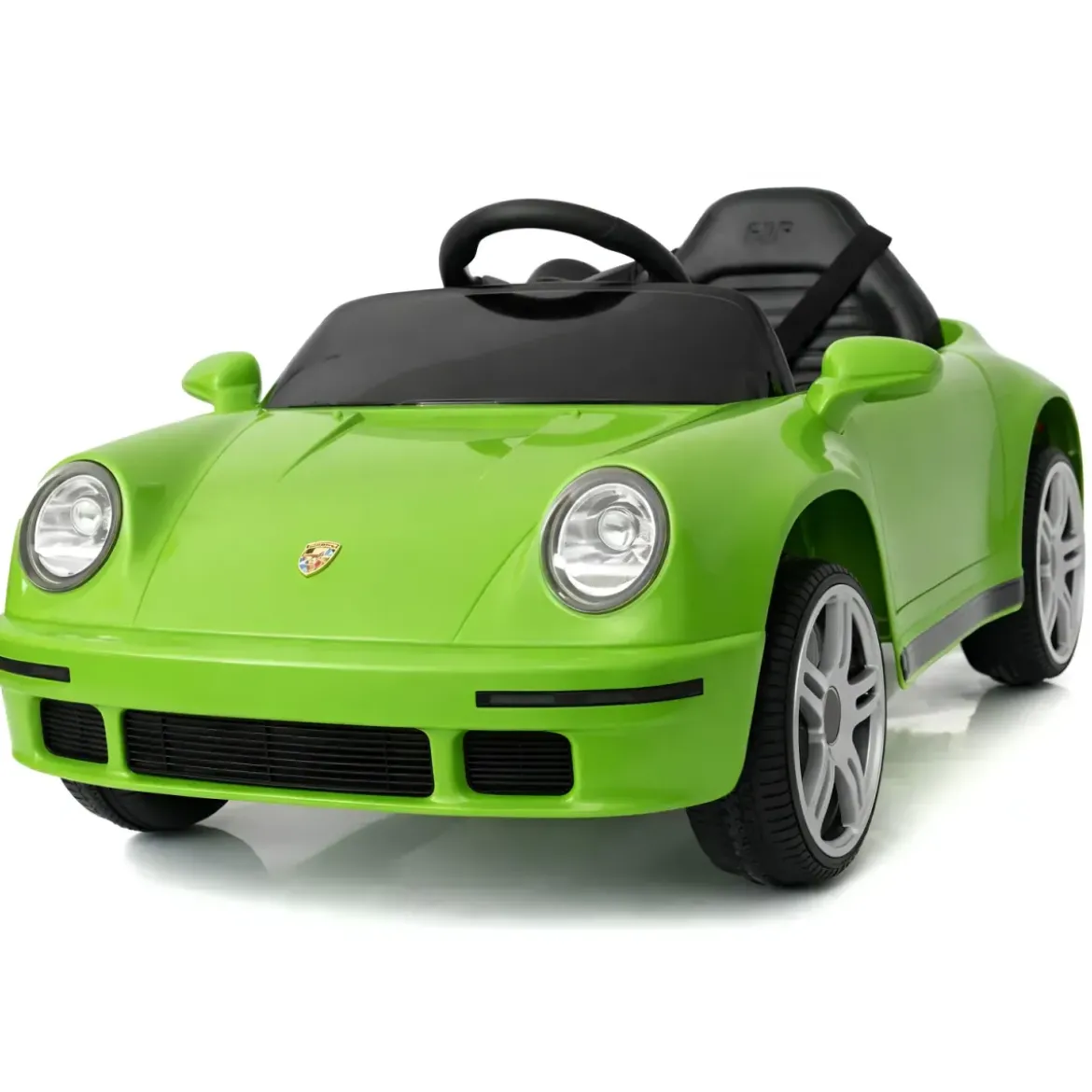 Auto Elettrica per Bambini Verde Porsche Tuning Ruf Telecomando e LED