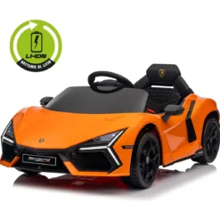 Auto Elettrica per Bambini 10,8V Lamborghini Revuelto Arancione Suoni